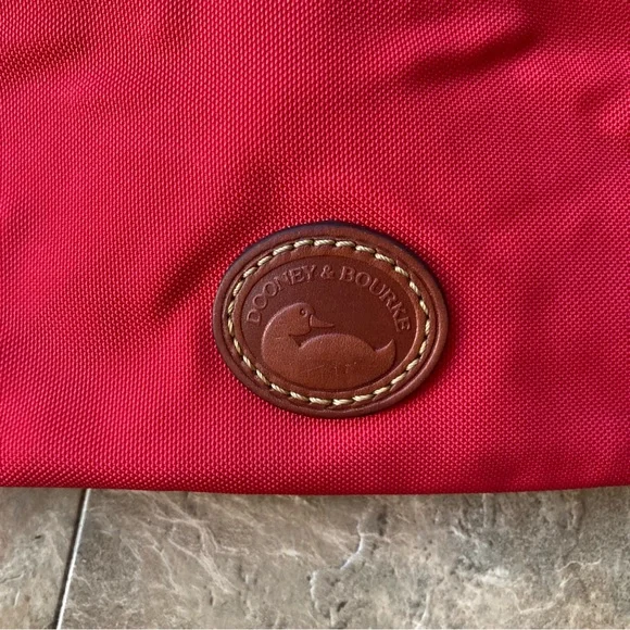 Dooney&Bourke nylon north south triple zip Red Crossbody Bag - Picture 3 of 14